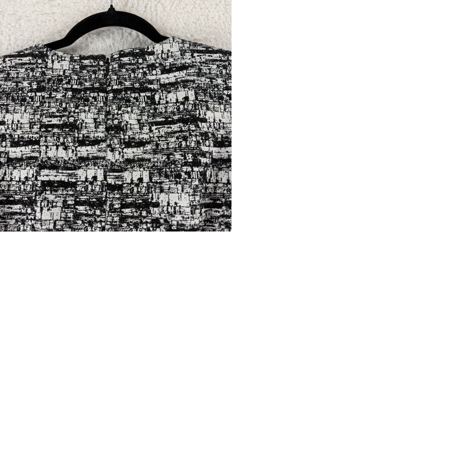 Diane von Furstenberg Diane von Furstenberg Jaelyn Dress Womens Size 4 Black Fit & Flare Ruffle Sleeveless Round Neck Casual Travel Party/Cocktail Geometric Pattern Size S / US 4 / IT 40 - 9 Thumbnail