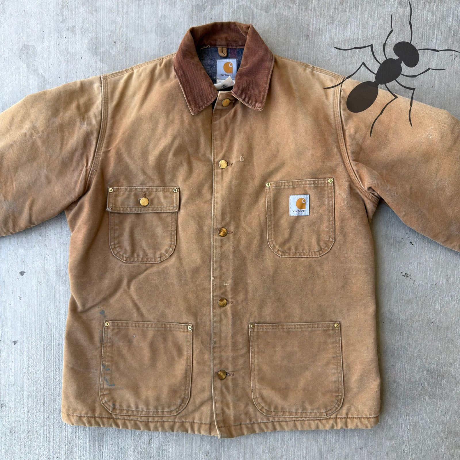 Carhartt × Vintage Carhartt C001 BRN brown chore work wear jacket Size US M / EU 48-50 / 2 - 2 Thumbnail