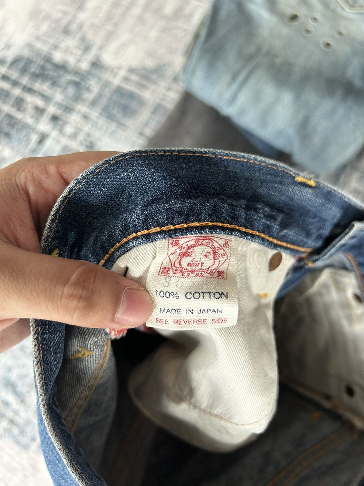Evisu ‘2000’ Vintage Evisu Distressed Jeans Size US 30 / EU 46 - 18 Thumbnail