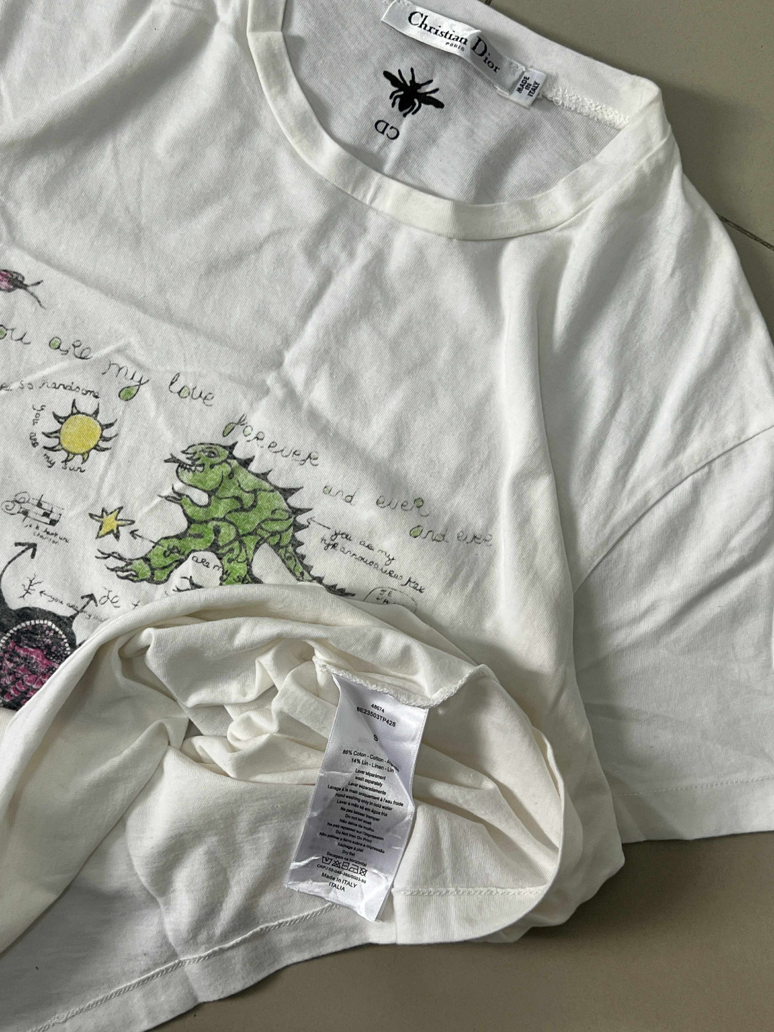 Christian Dior Monsieur CHRISTIAN DIOR NIKI DE SAINT PHALLE Graphic T-Shirt Top Size S / US 4 / IT 40 - 3 Thumbnail