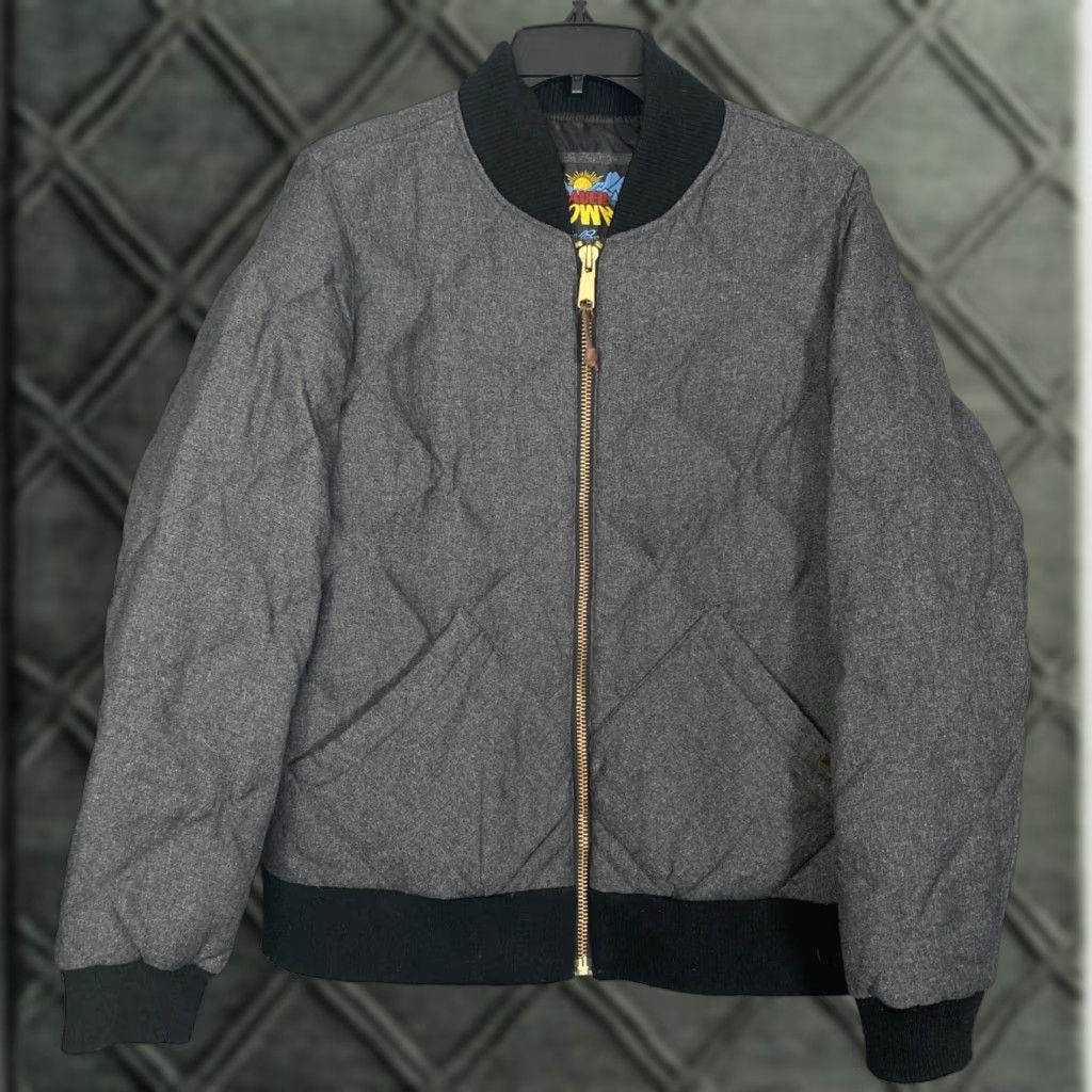 Eddie Bauer VINTAGE Eddie Bauer Down Jacket - Bomber, Quilted, Gray, Size L, Women, 21X26 MP 21X26 Size L / US 10 / IT 46 - 1 Thumbnail