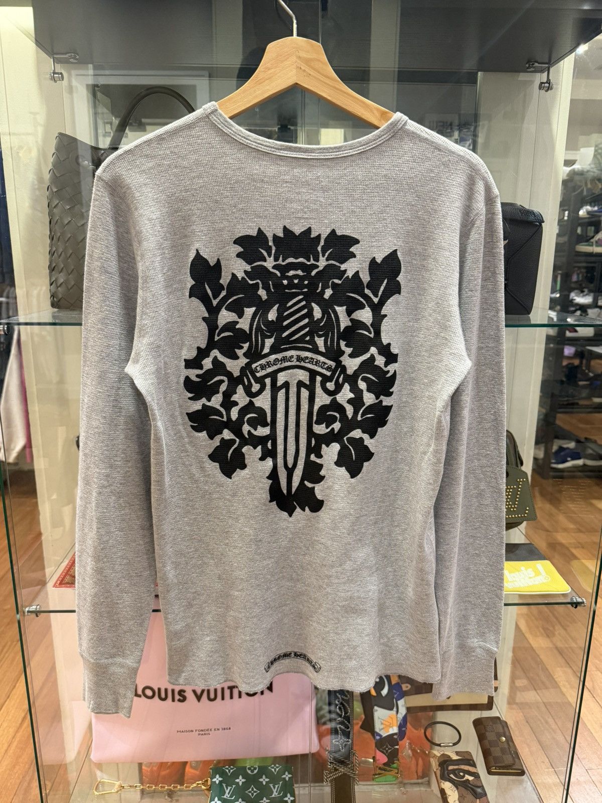 Chrome Hearts Chrome Hearts Dagger Thermal LS - Grey Size US L / EU 52-54 / 3 - 2 Thumbnail