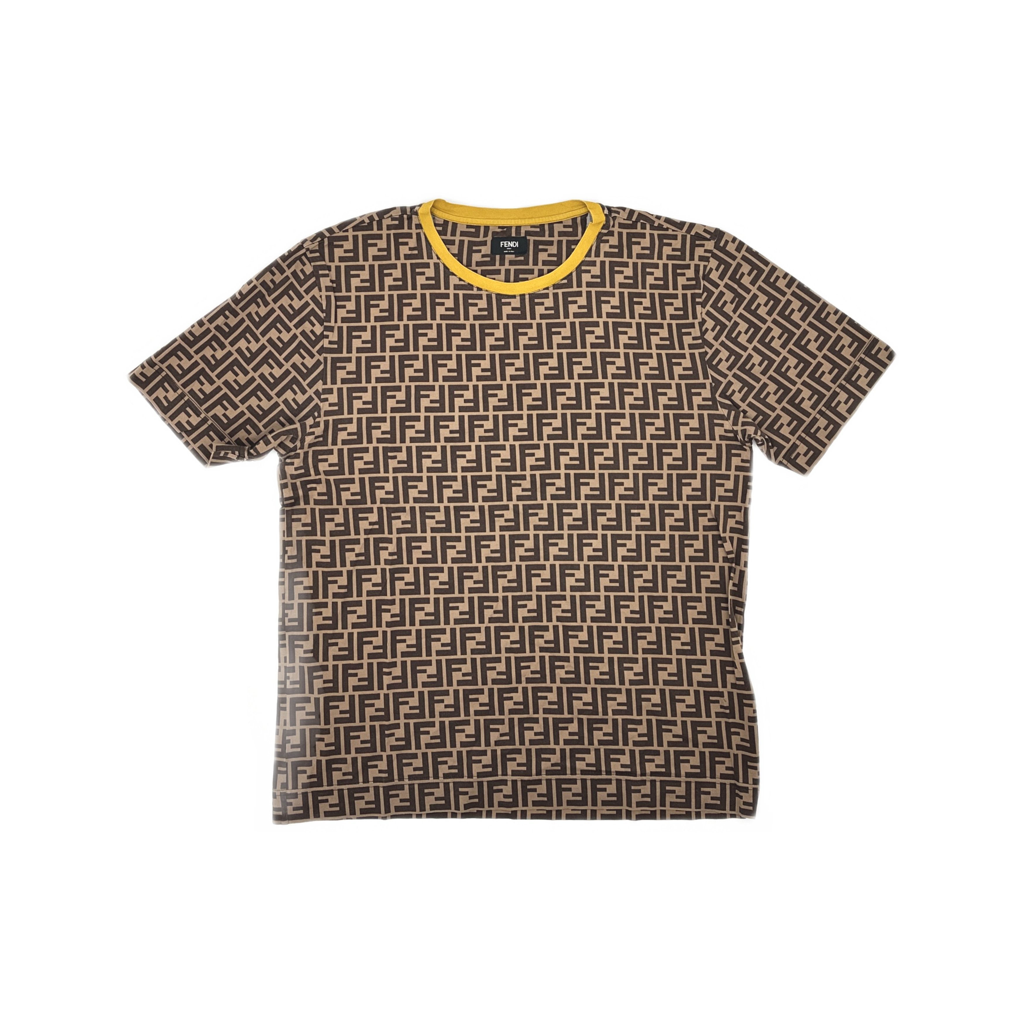 Fendi Fendi Zucca Print Logo T-Shirt Size L Size US L / EU 52-54 / 3 - 1 Thumbnail