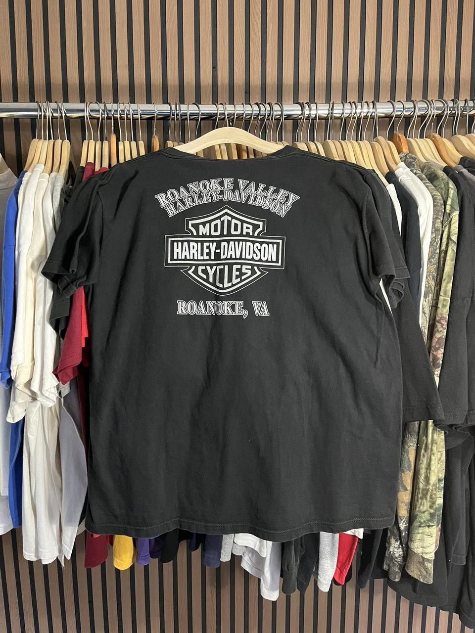 Harley Davidson Y2K Americana Bald Eagle Roanoke, VA Harley Davidson Tee Size US XL / EU 56 / 4 - 5 Thumbnail