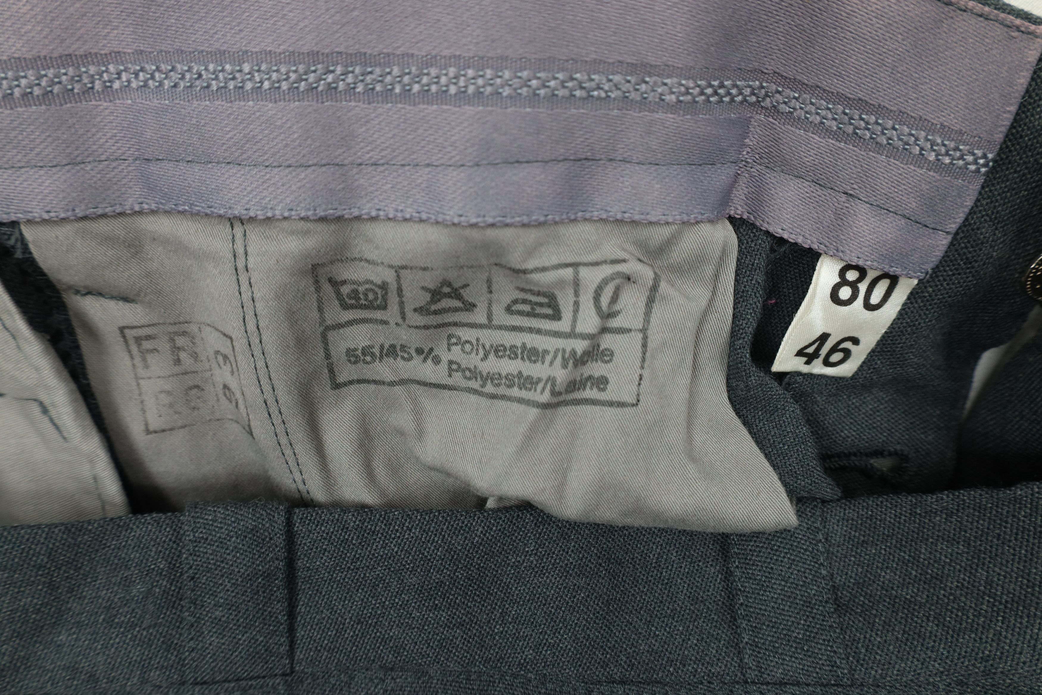 Vintage Vintage 90s Military Wool Button Fly Wide Leg Pants Green Size US 34 / EU 50 - 6 Thumbnail