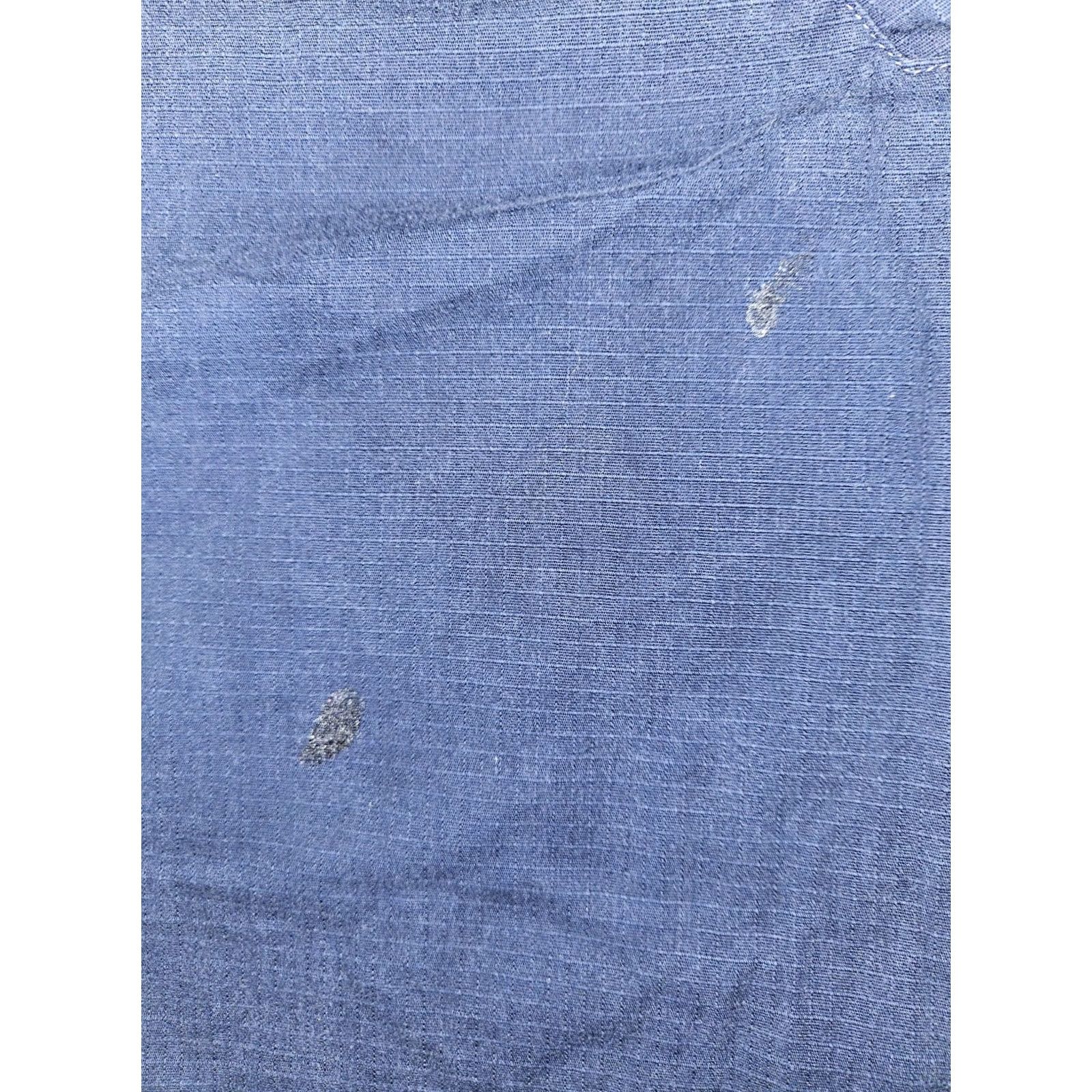 Carhartt Carhartt Shirt Mens XL Ripstop Utility Workwear Short Sleeve Pocket Scrub Top Blue Size US XL / EU 56 / 4 - 6 Thumbnail