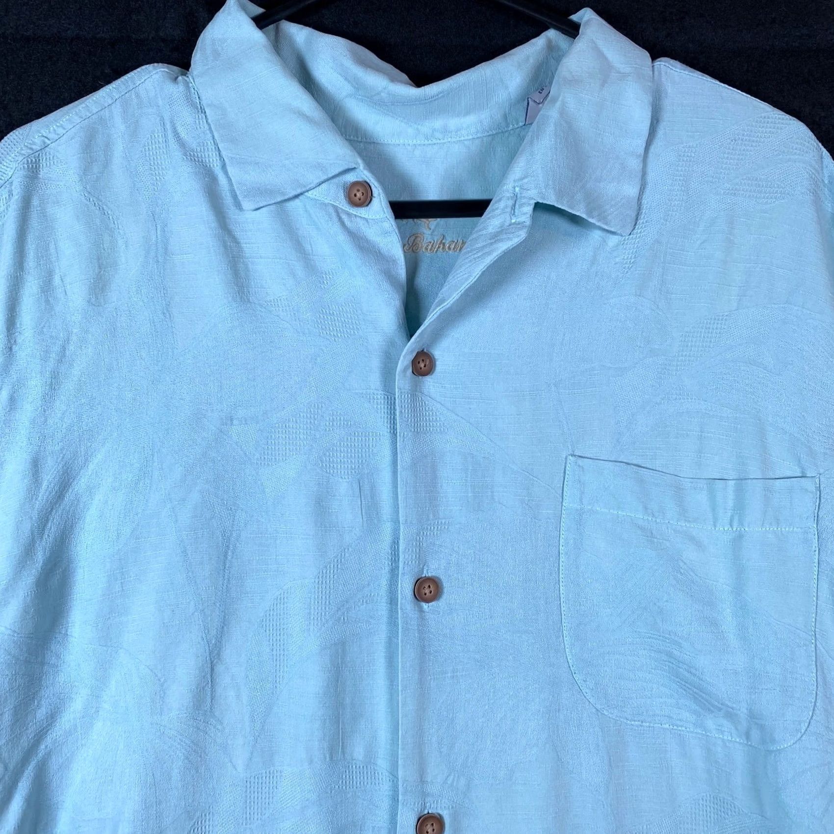 Tommy Bahama Tommy Bahama Mens Shirt Blue Hawaiian Camp 100% Silk Button-Up XL Casual Party Holiday Floral Camp Hawaiian Men Shirt XL BudApril Size US XL / EU 56 / 4 - 2 Thumbnail