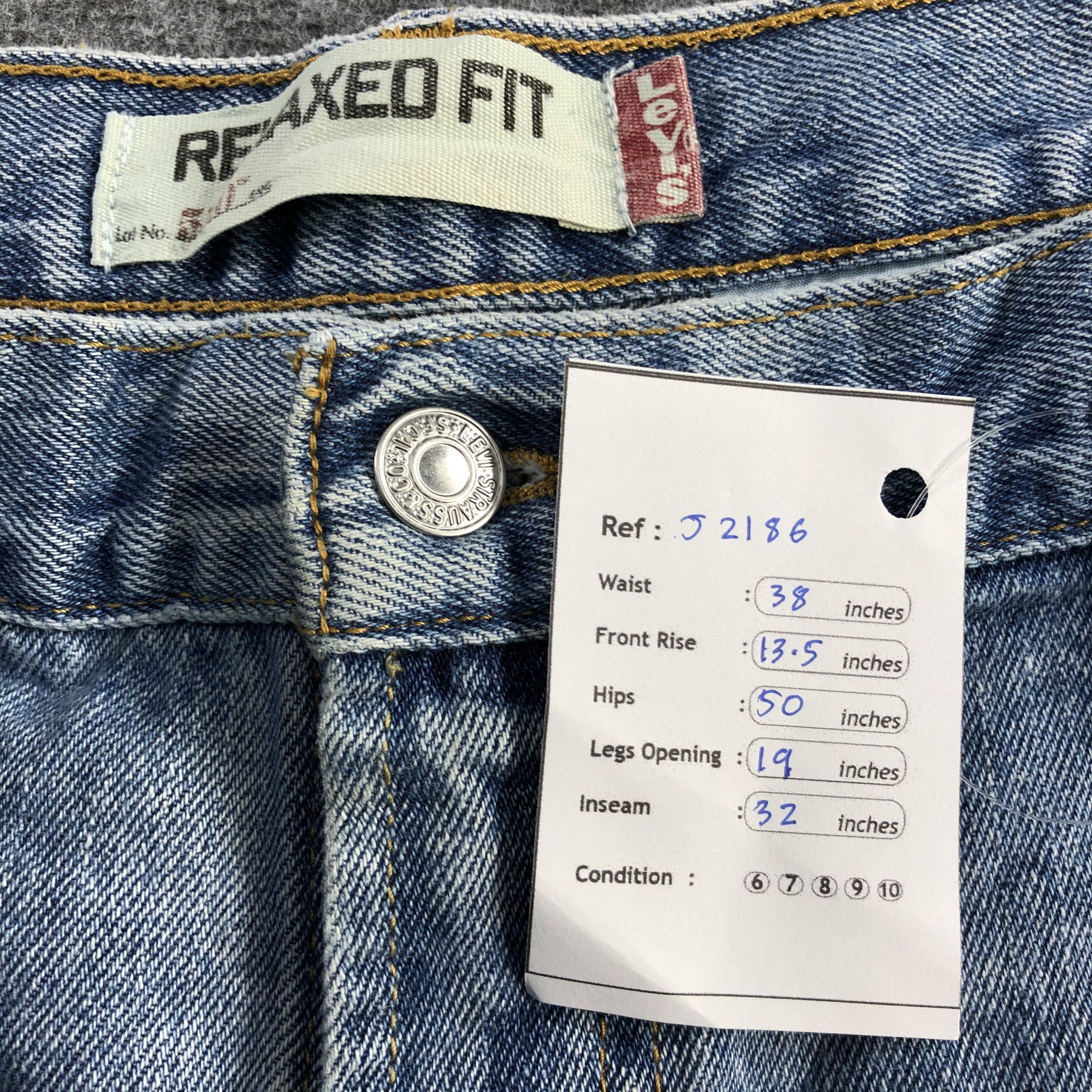 Levi's Vintage Light Wash Levis 550 Jeans-J2186 Size US 38 / EU 54 - 12 Thumbnail