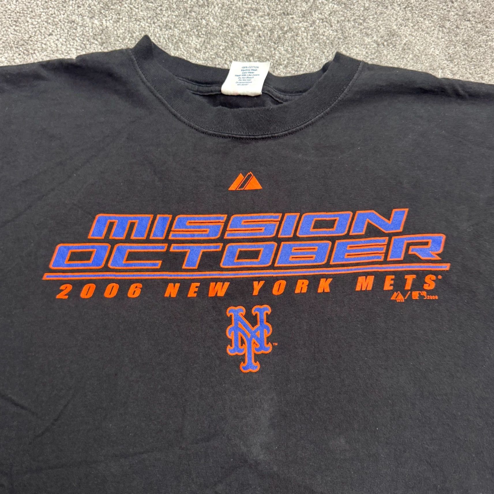 MLB Majestic T-Shirt XL Black MLB Graphic 2006 October Plaoffs Mission Tee Size US XL / EU 56 / 4 - 3 Thumbnail