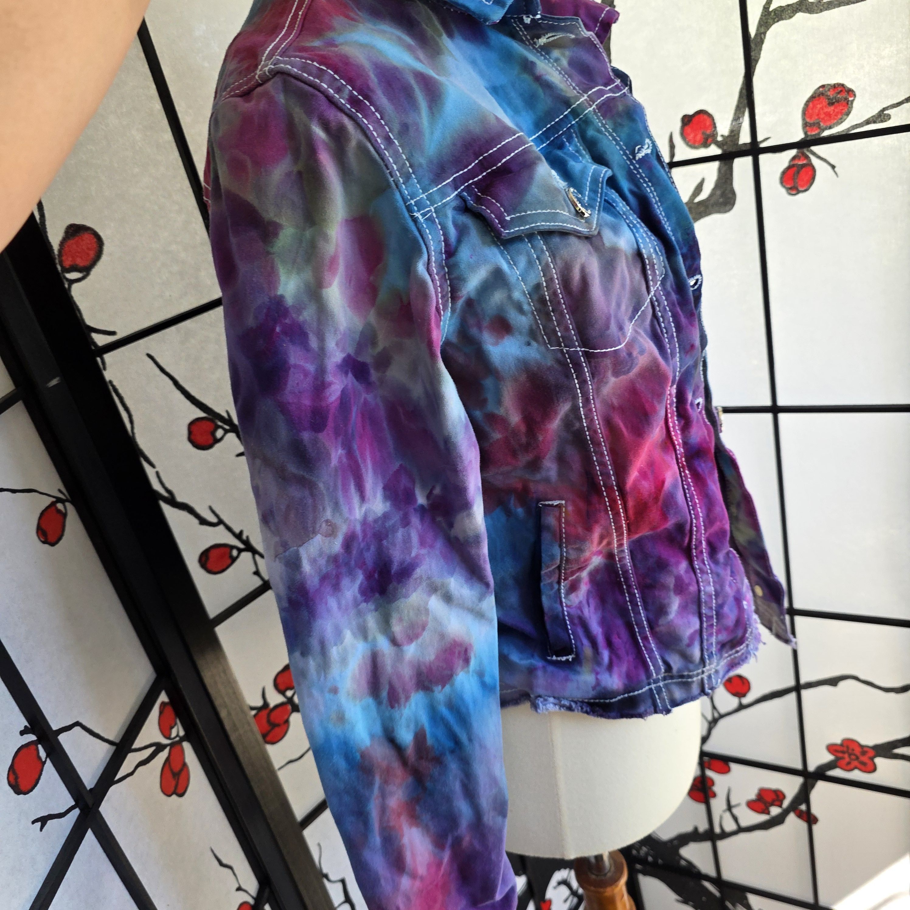 Other Ice Dyed Denim Jacket Size M / US 6-8 / IT 42-44 - 4 Thumbnail