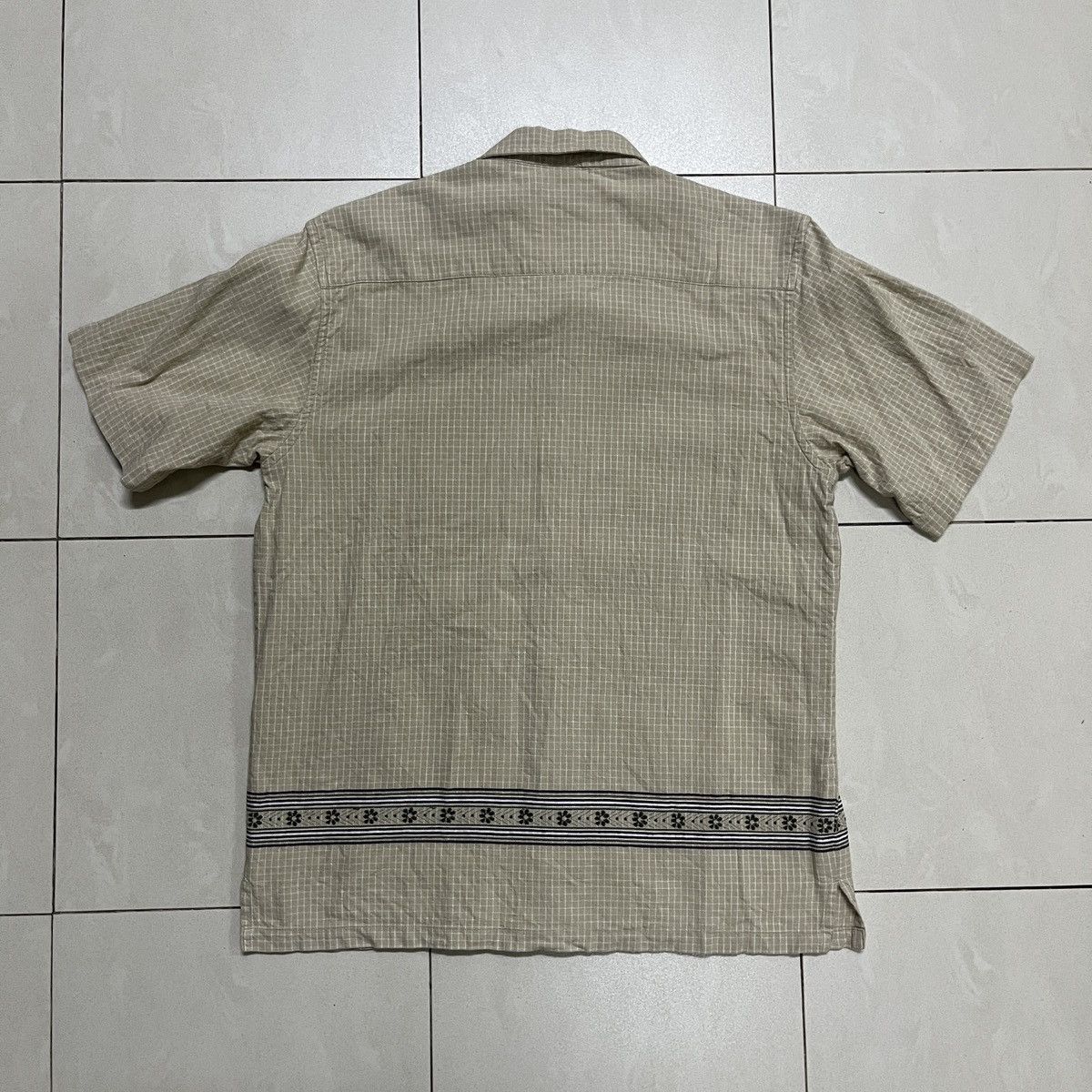 Japanese Brand × Vintage Vintage Criss Cross Cropped Button Up Shirt Size US S / EU 44-46 / 1 - 7 Thumbnail