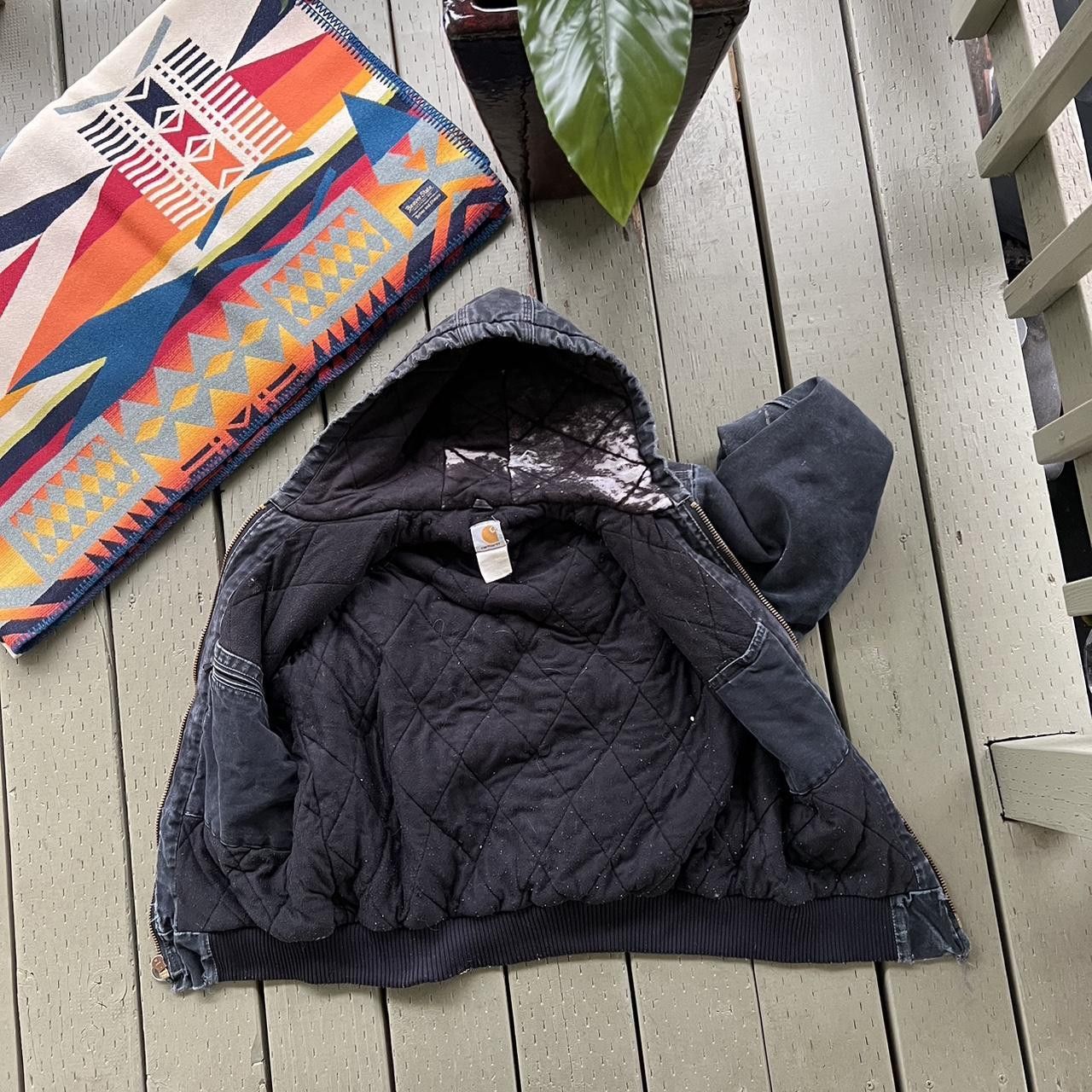 Carhartt × Vintage Vintage carhartt workwear jacket Faded black distressed Size US M / EU 48-50 / 2 - 6 Thumbnail