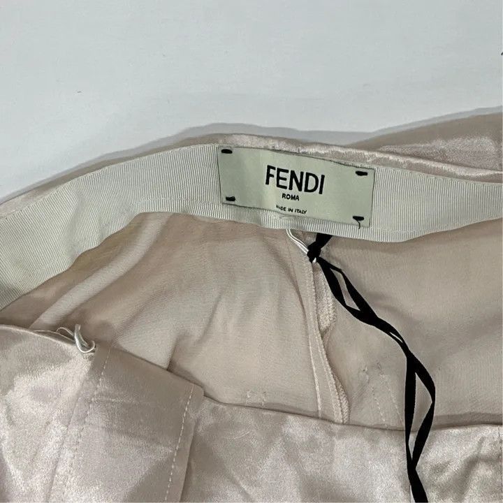 Fendi Beige Logo Pocket Casual Pants -2507