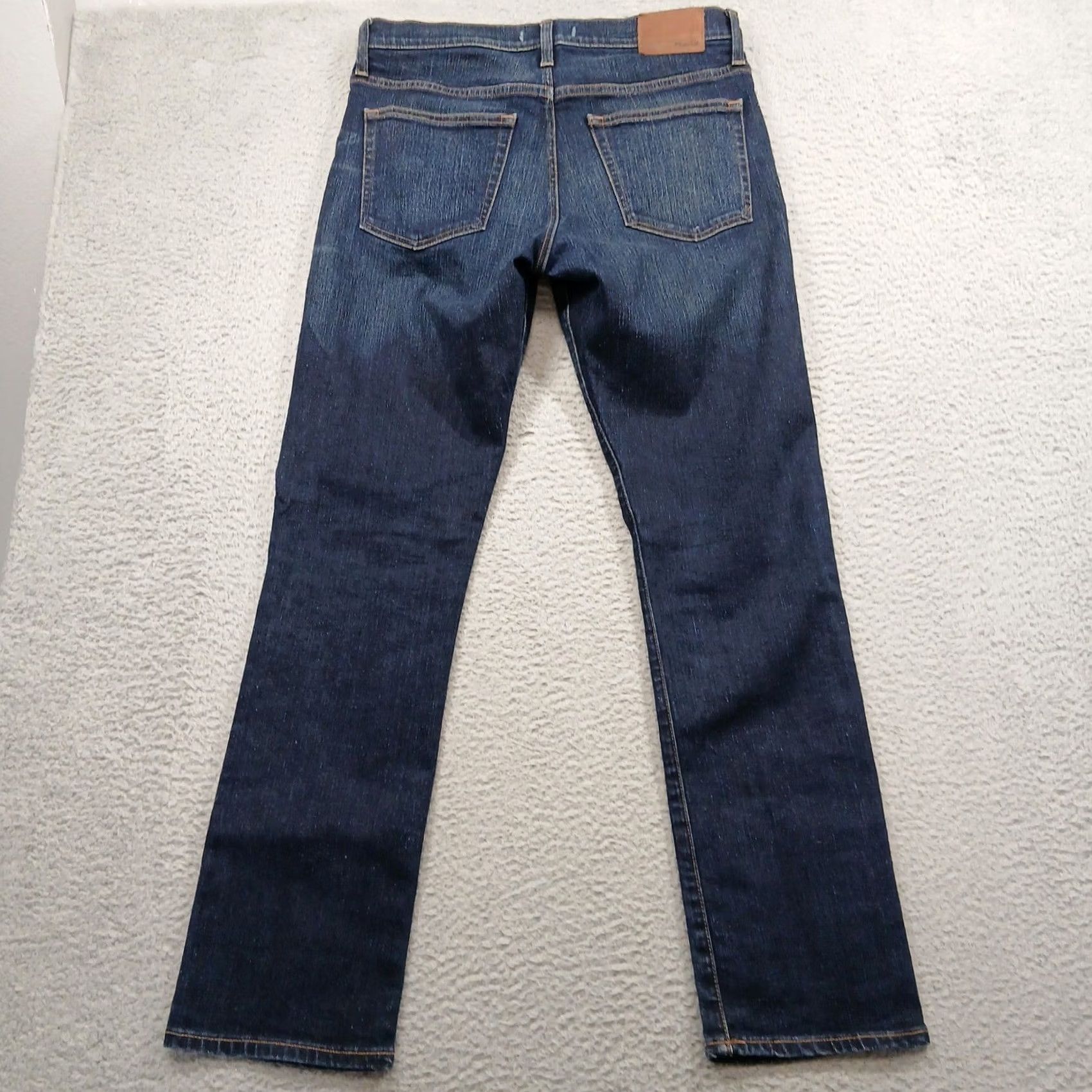 Madewell Madewell Jeans Straight Leg Men W33 L32 Dark Indigo EUC Size US 33 - 3 Thumbnail