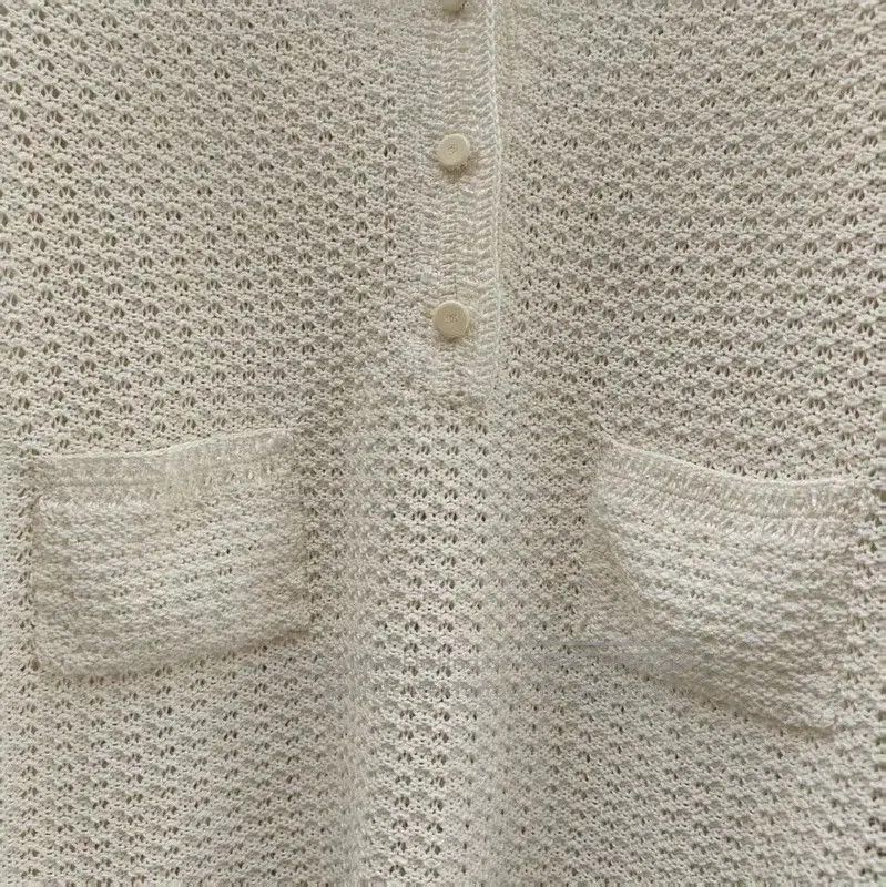 Chanel Chanel Long Sleeve Knitted Cardigan in Dark Blue . Size L / US 10 / IT 46 - 4 Thumbnail