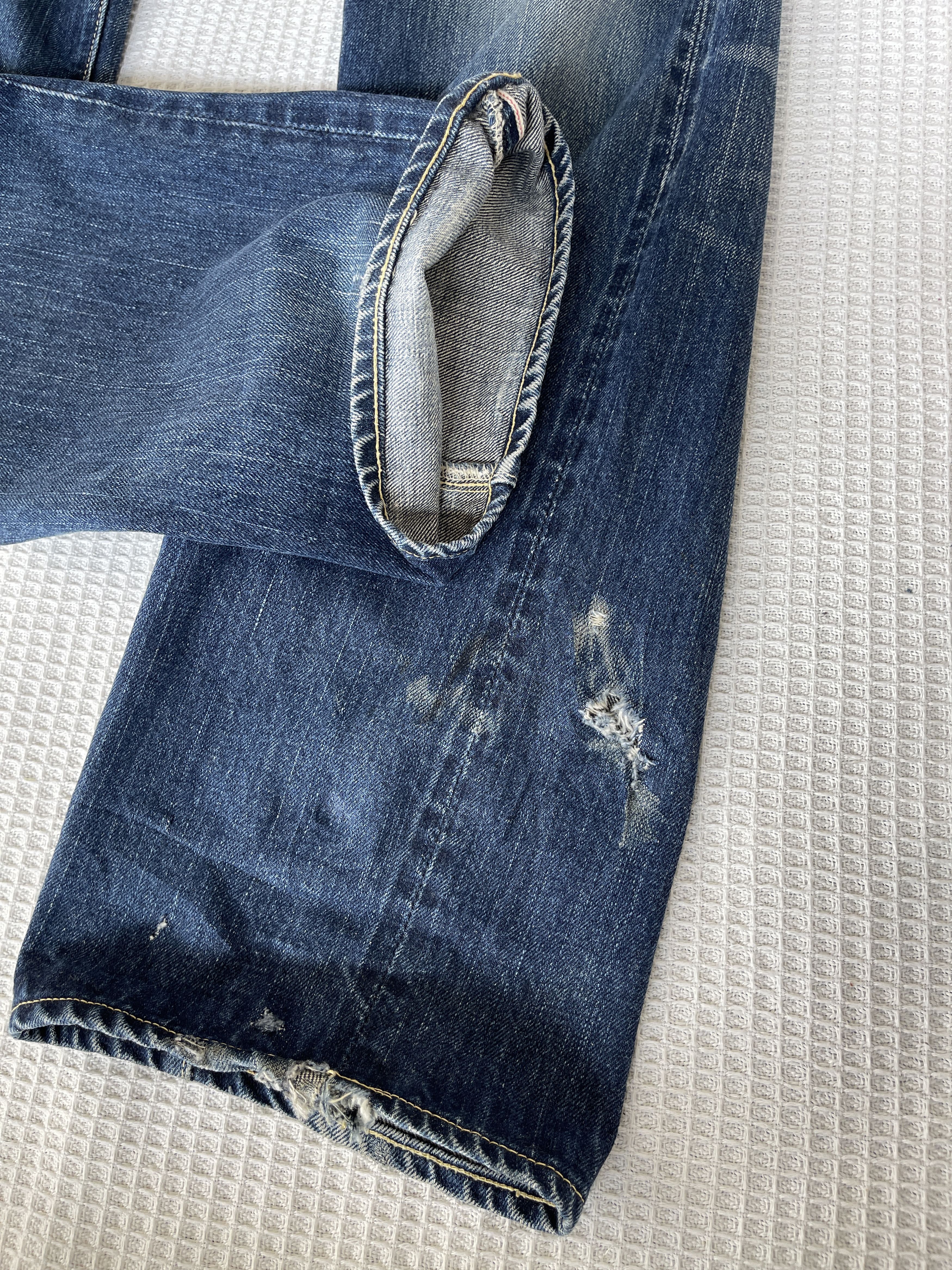 Kapital Vintage’90s🔥ETERNAL By Kapital🔥Distressed Selvedge Denim Size US 32 / EU 48 - 8 Thumbnail