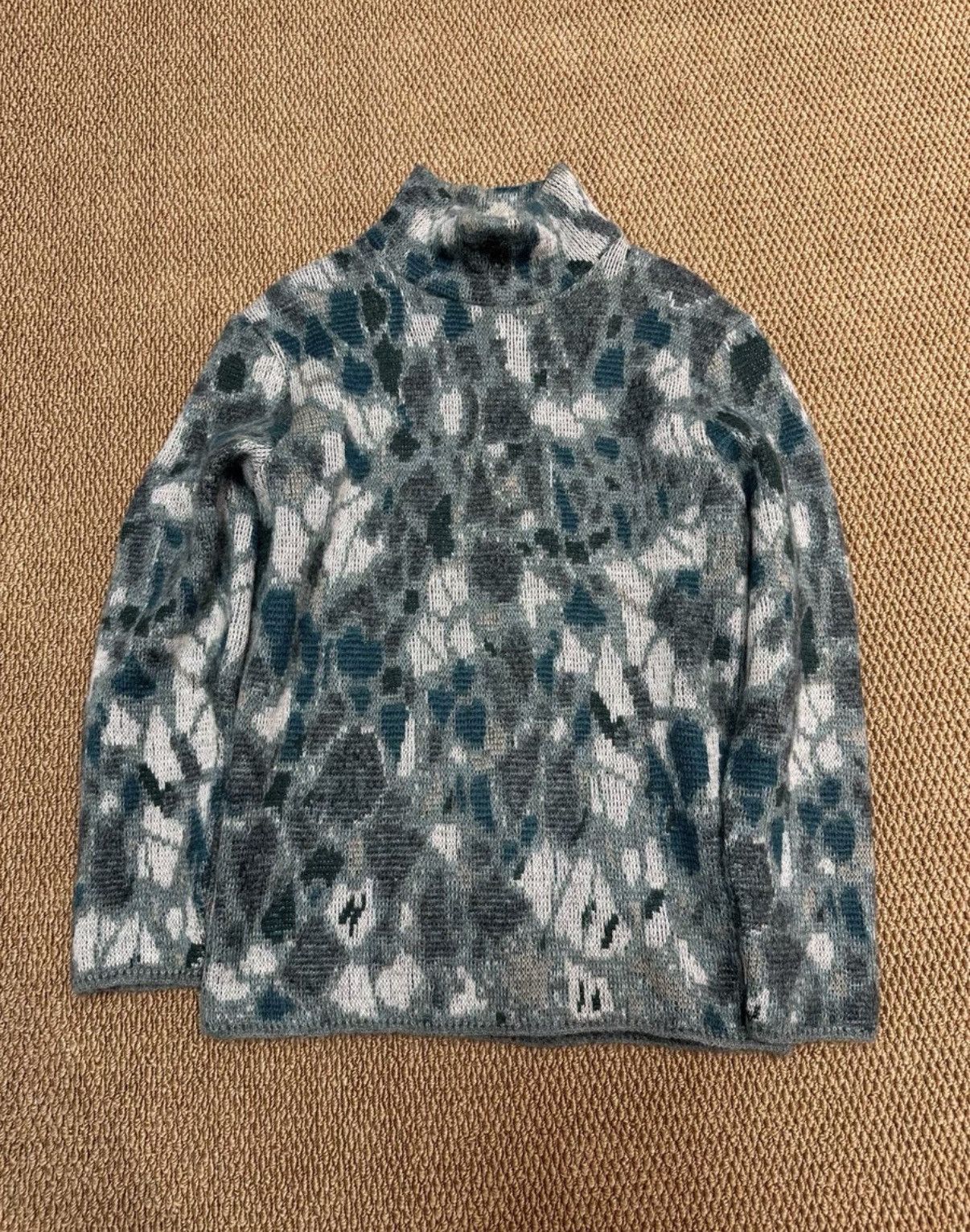 Jil Sander Jil Sander 08AW Mohair Half-Turtleneck Sweater K23 Size S / US 4 / IT 40 - 1 Thumbnail
