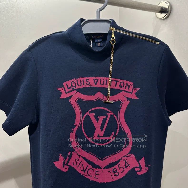 Louis Vuitton Louis Vuitton Chain Crest Logo Short Sleeve Dress Size XS / US 0-2 / IT 36-38 - 6 Thumbnail
