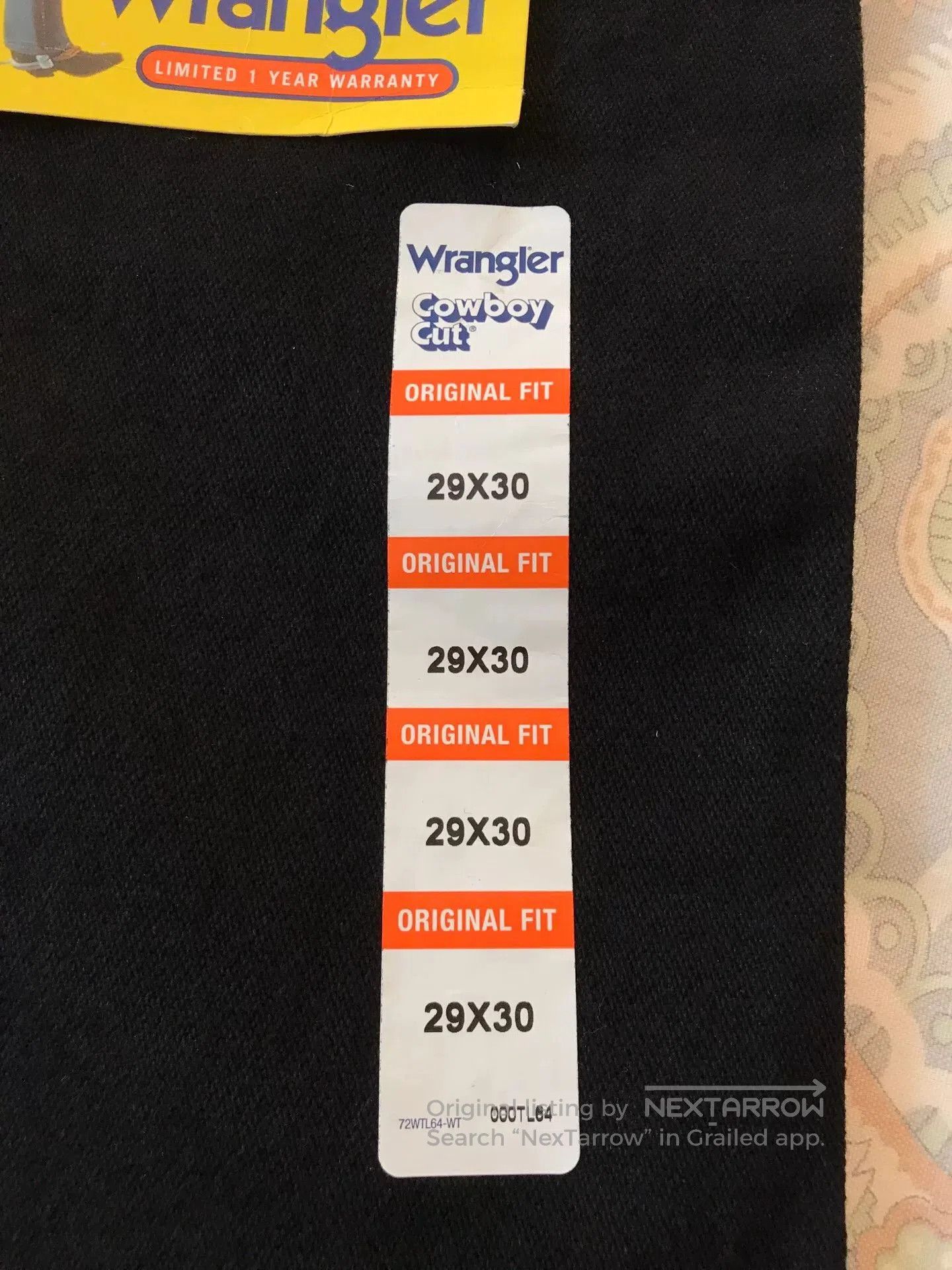 Wrangler Wrangler 13MWZ Washed Black Jeans W29L30. Size US 29 - 7 Thumbnail