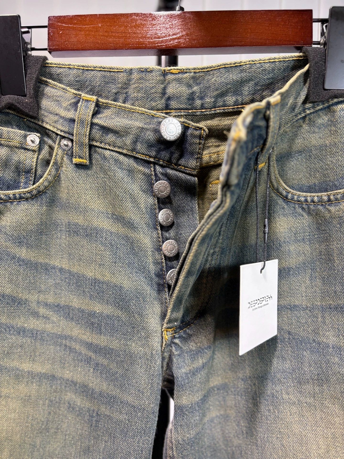 Helmut Lang Helmut Lang Mud Dyed Washed Jeans Size US 26 / EU 42 - 3 Thumbnail