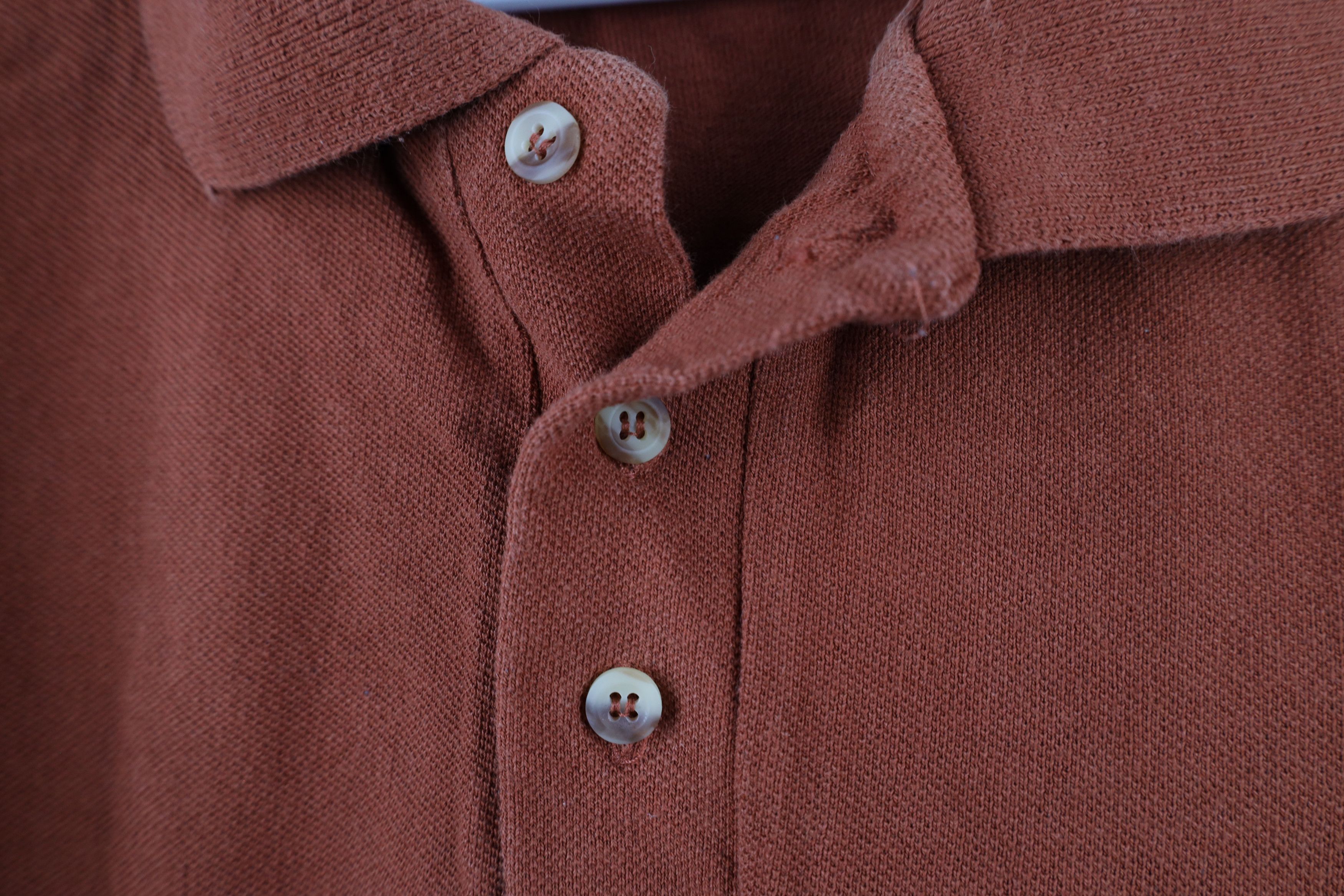 Vintage Vintage 90s Streetwear Collared Polo Shirt Burnt Orange USA Size US L / EU 52-54 / 3 - 4 Thumbnail