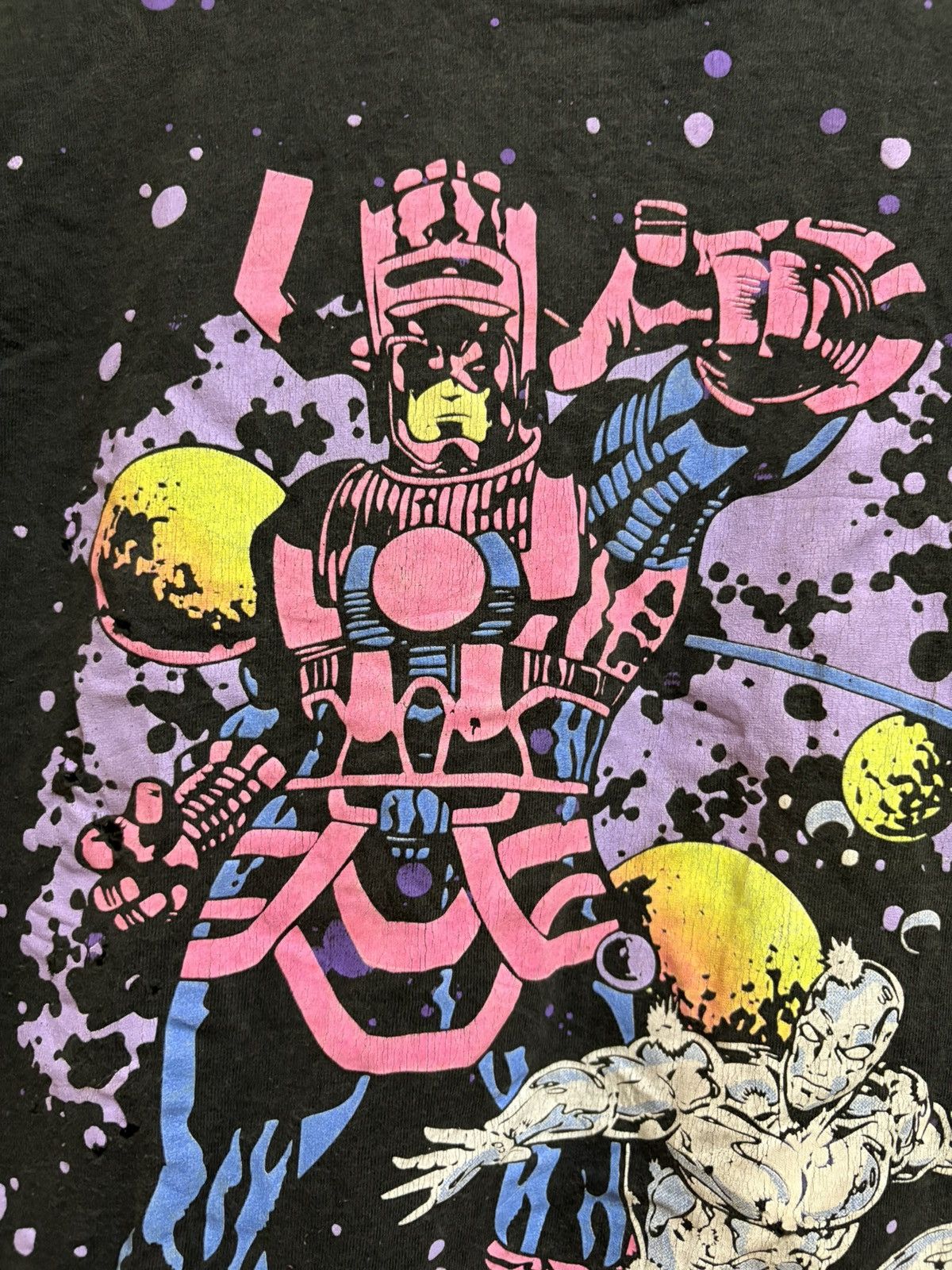 Marvel Comics Vintage 90s Rare Marvel Galactus Vs Silver Surfer AOP Tee Size US L / EU 52-54 / 3 - 6 Thumbnail