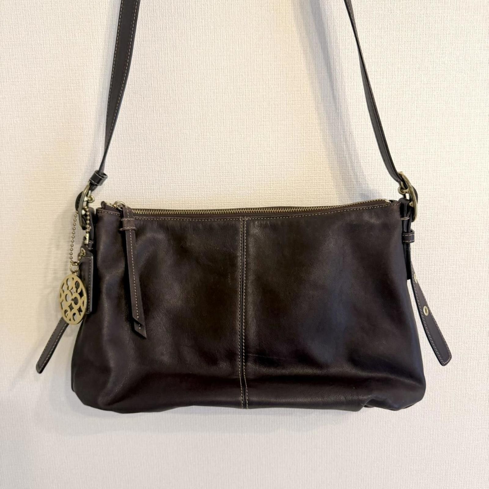 Coach Coach brown classic real leather authentic Y2K bag Size ONE SIZE - 2 Thumbnail
