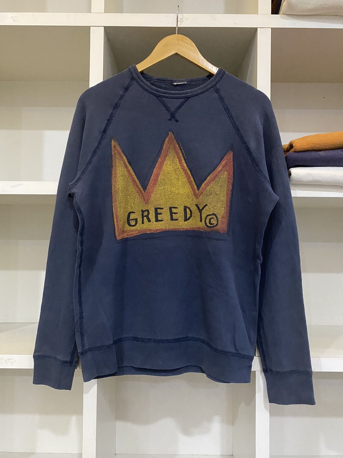 Greedy Genius × Vintage Vintage Greedy Sweatshirt Size US S / EU 44-46 / 1 - 2 Thumbnail