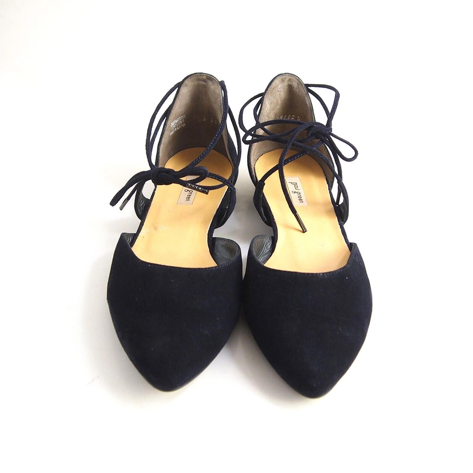 Other Paul Green Mary Jane Flats Blue Suede Womens EU 38 US 7.5 Size US 7.5 / IT 37.5 - 3 Thumbnail