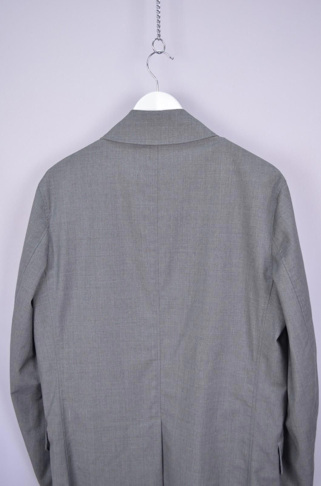 Boggi Mens Boggi Milano Wool Gray Stretch Trench Coat Jacket Sz 50 Size US L / EU 52-54 / 3 - 9 Thumbnail