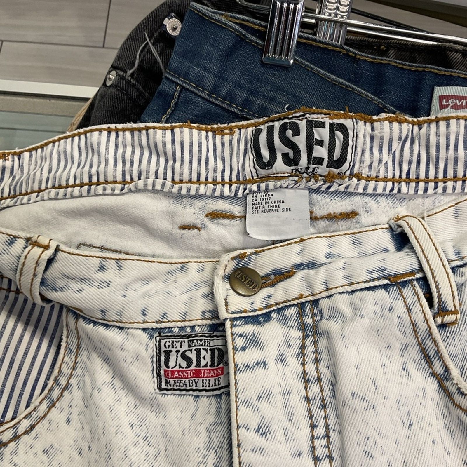Vintage Get Used by Elie Denim Jeans Size 32" / US 10 / IT 46 - 3 Thumbnail