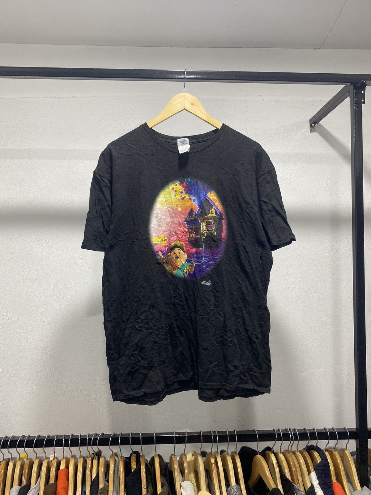 Disney × Vintage Rare☠️ UP Disney Pixar Promo Tee Photo Cartoon Size US XL / EU 56 / 4 - 2 Thumbnail