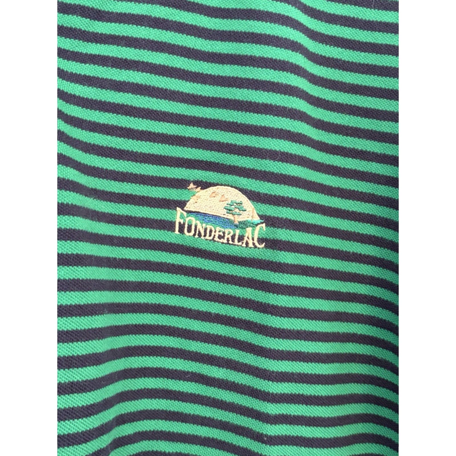 Vintage VINTAGE Slazenger Polo Shirt Green Striped XL Men Shirt Golf 90s Casual Logo Cotton Knit Regular Short Sleeve Mens Size US XL / EU 56 / 4 - 3 Thumbnail