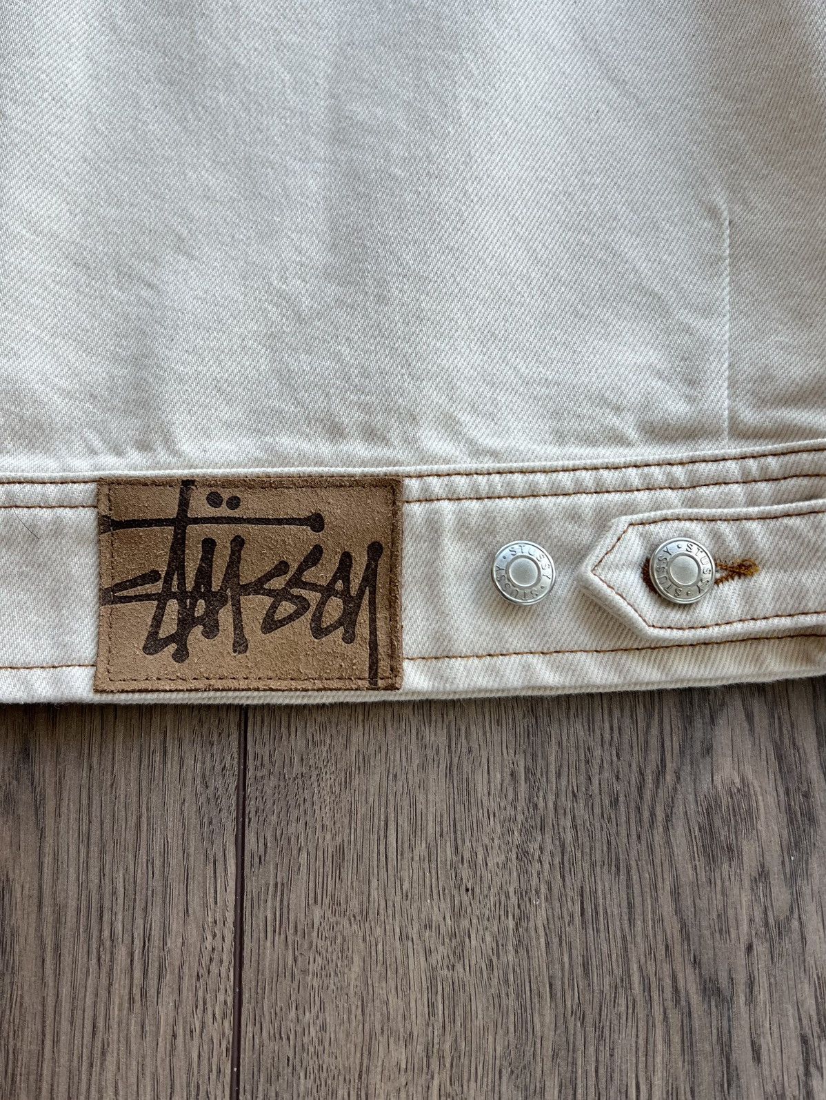 Stussy Stussy Denim Work Jacket Natural Large Size US L / EU 52-54 / 3 - 9 Thumbnail