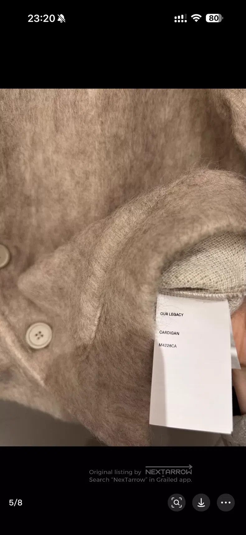 Our Legacy Our Legacy Classic knitted cardigan Size US S / EU 44-46 / 1 - 3 Thumbnail