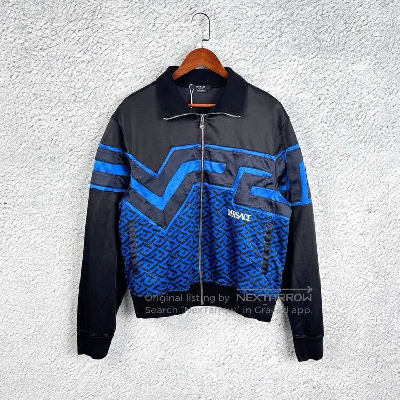 Versace Versace Back pattern logo stand-up collar sports jacket Size US XXL / EU 58 / 5 - 1 Thumbnail