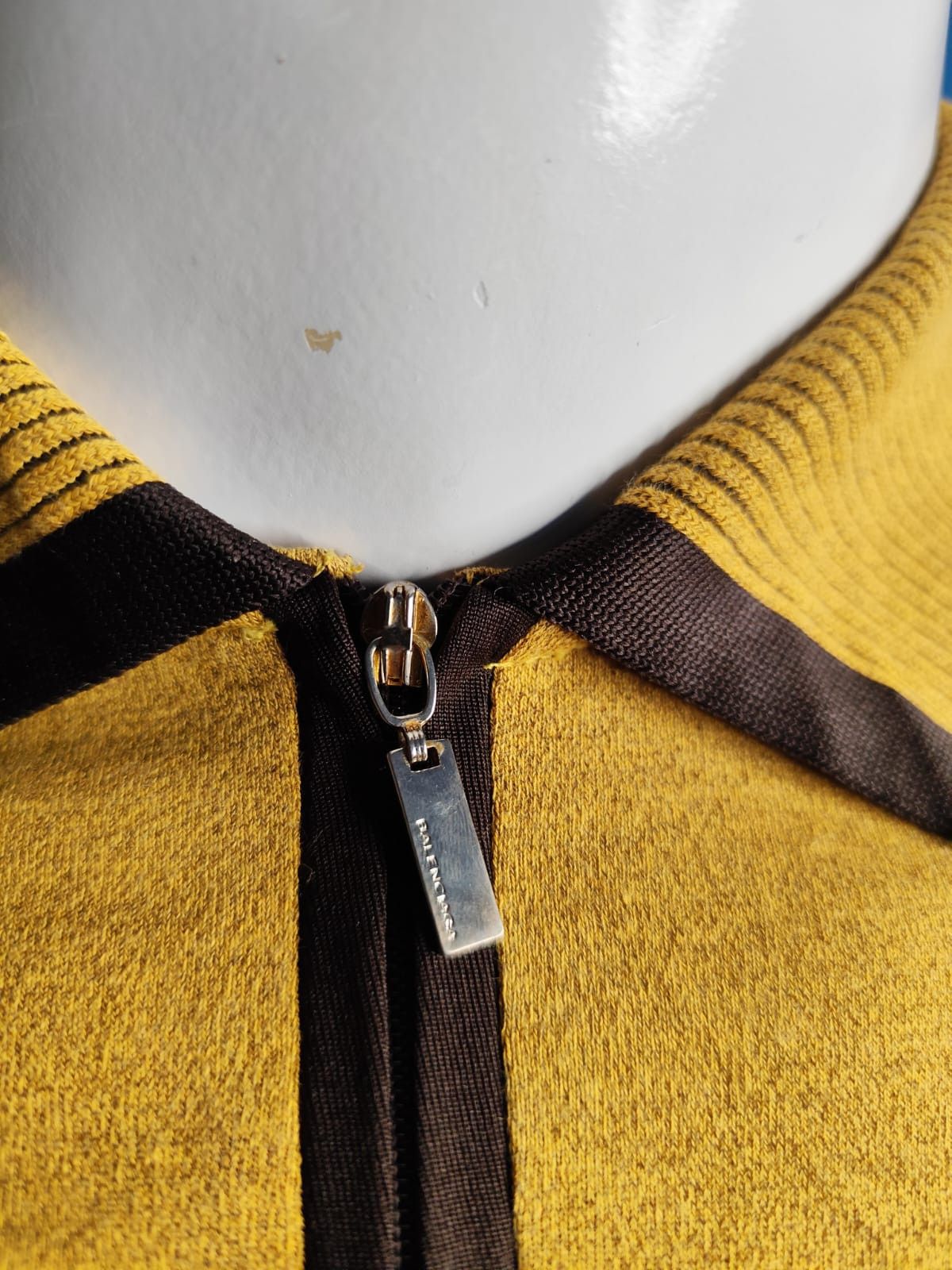Balenciaga × Vintage Vintage Balenciaga BB halfzip long sleeve polo shirt Size US M / EU 48-50 / 2 - 5 Thumbnail