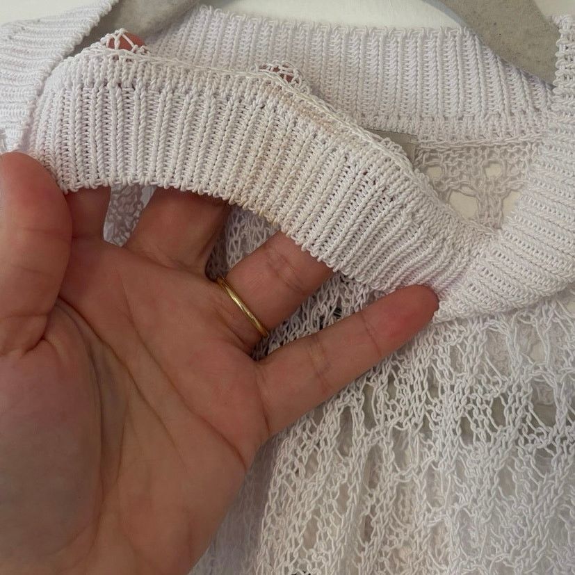 Madewell NWT Madewell Relaxed Open-Stitch Sweater White Size Medium Size M / US 6-8 / IT 42-44 - 7 Thumbnail
