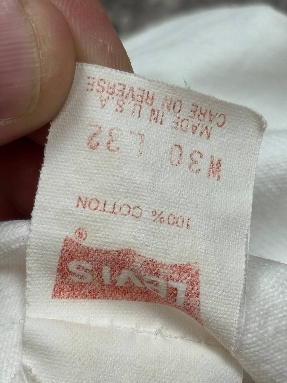 Levi's Vintage Clothing Vintage 1992 Levi's 501 White Jeans Made in USA W30 L32 Size US 30 / EU 46 - 8 Thumbnail