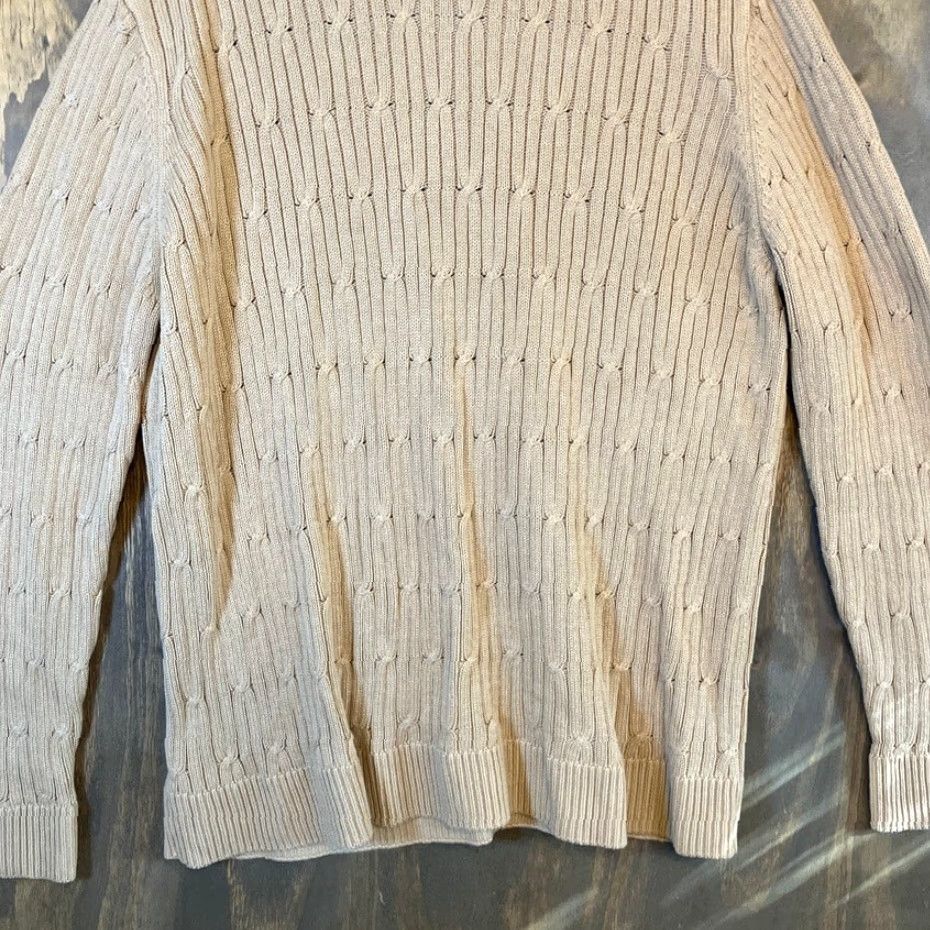Express Express Mens Sweater Cable Knit Crew Neck Long Sleeve Pullover 2XL Brown Size US XXL / EU 58 / 5 - 3 Thumbnail