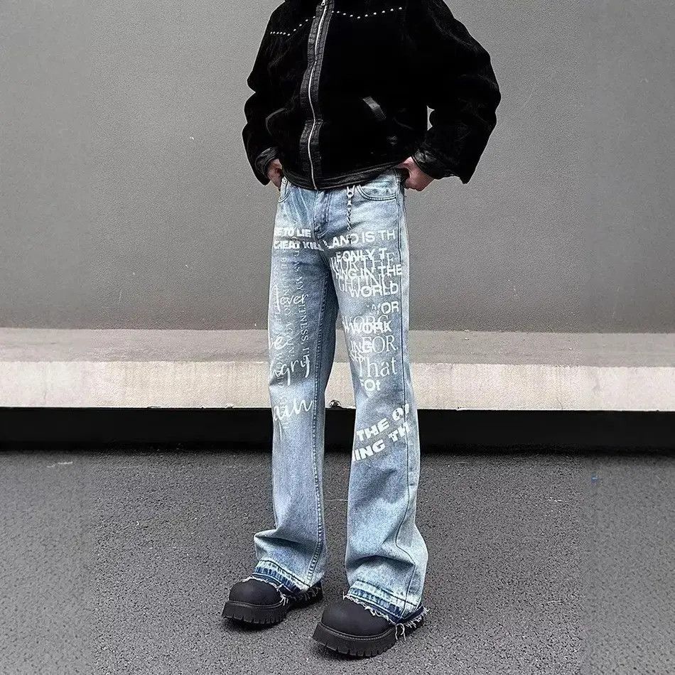 Japanese Brand Retro high street cat whisker micro flared jeans Size US 32 / EU 48 - 3 Thumbnail