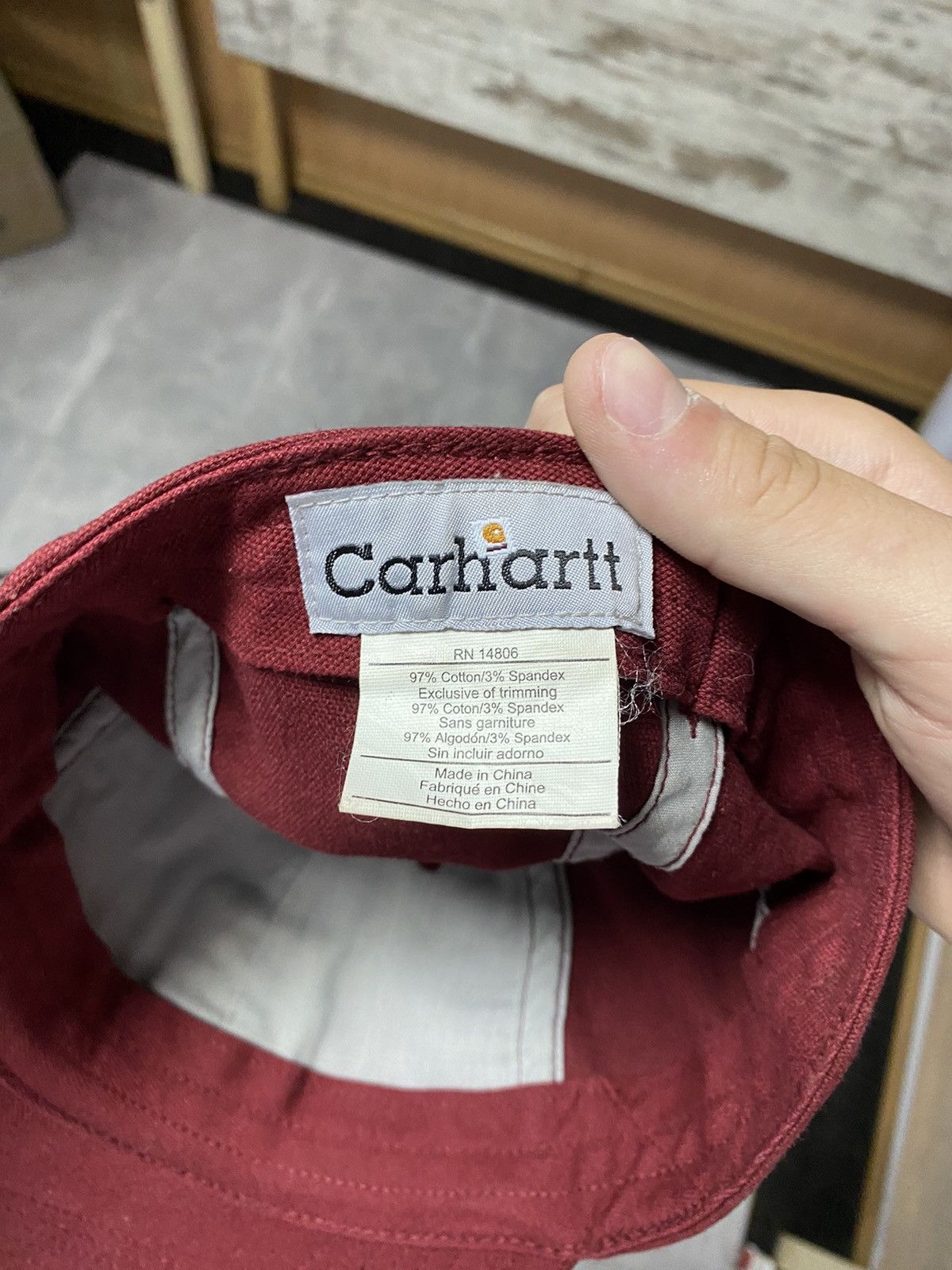 Carhartt Vintage Carhartt Fitted Cap No Closure One Size Hat Size ONE SIZE - 4 Thumbnail