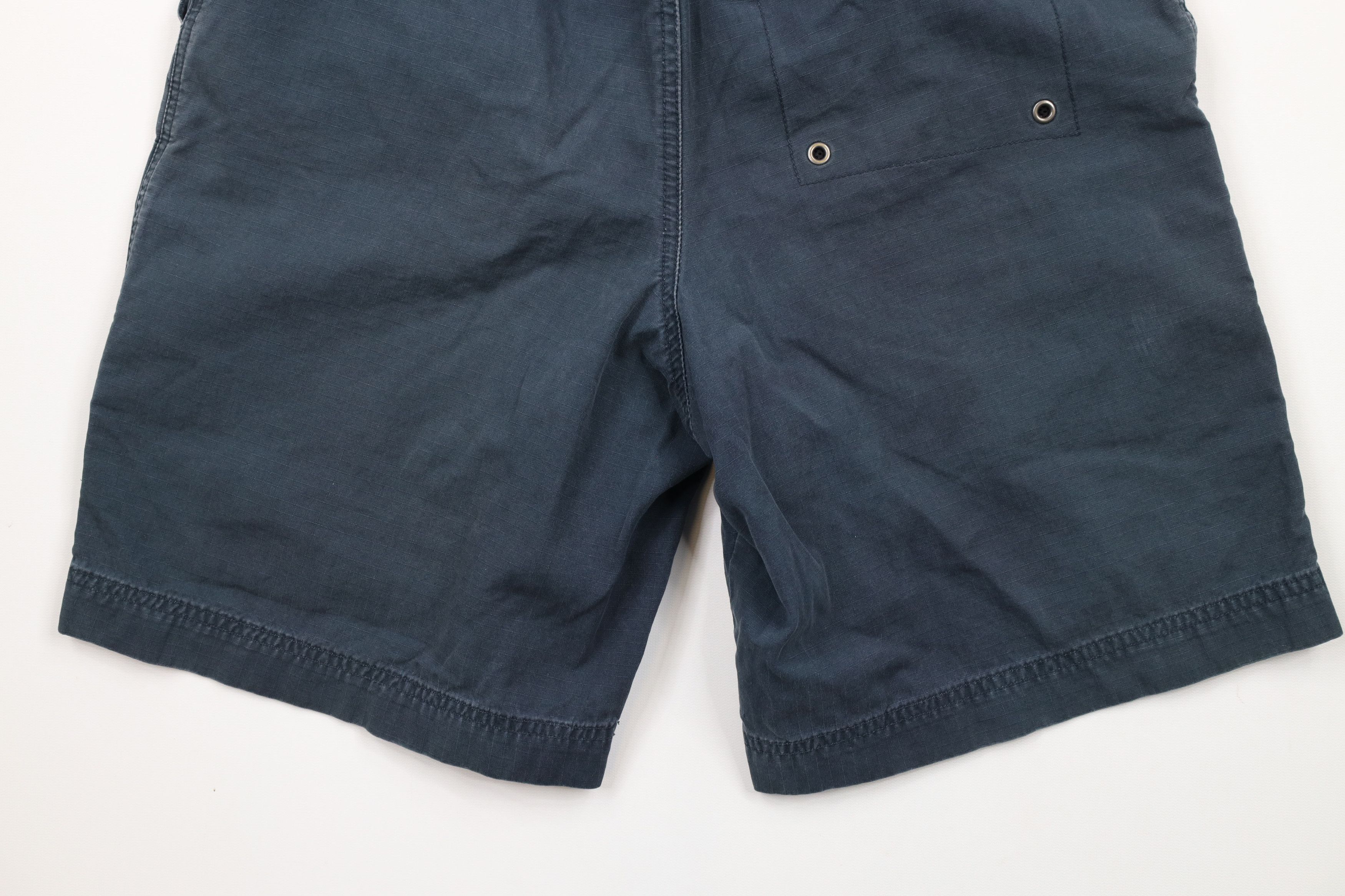 Gap Vintage 90s Gap Ripstop Belted Cargo Shorts Blue Cotton Size US 30 / EU 46 - 10 Thumbnail