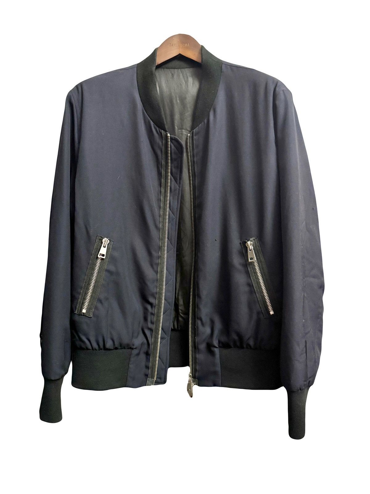 AMI Ami Paris navy wool papped Bombers L 2015 used Size US L / EU 52-54 / 3 - 1 Thumbnail
