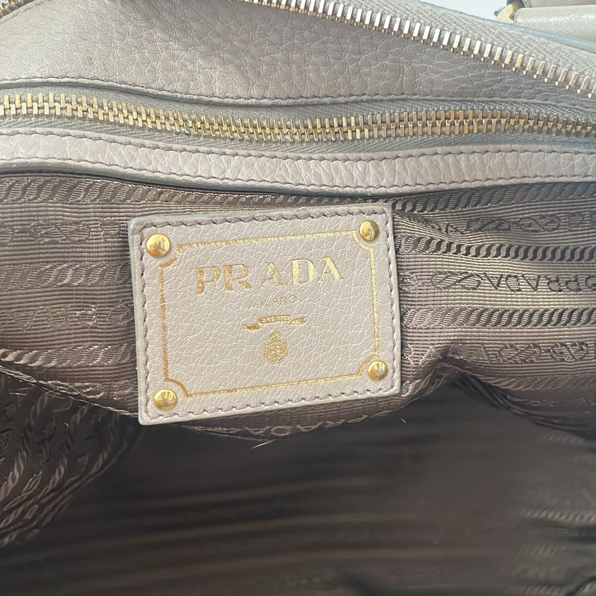 Prada Prada - Deer Leather Handbag Shoulder Bag Gold Hardware Size ONE SIZE - 4 Thumbnail