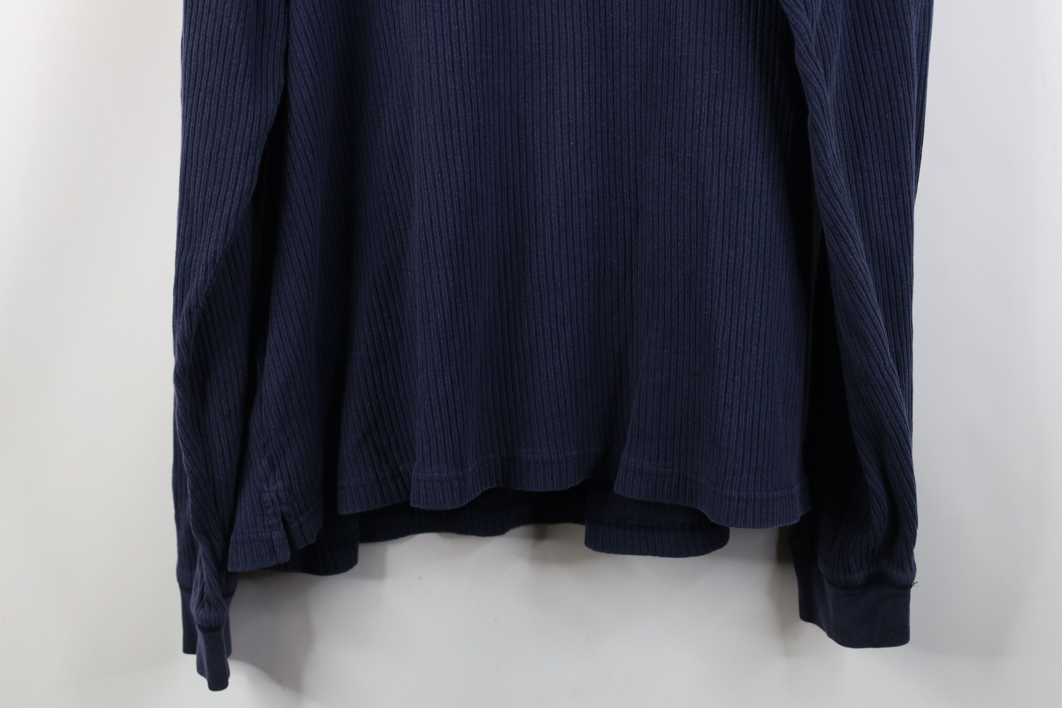 Vintage Vintage 90s Streetwear Ribbed Long Sleeve Henley T-Shirt Size US L / EU 52-54 / 3 - 13 Thumbnail