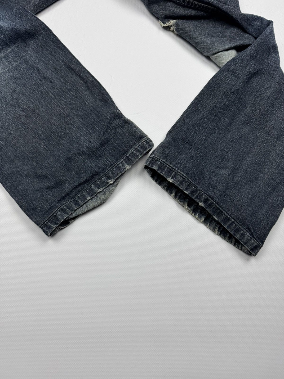 Dolce & Gabbana Vintage 00s Dolce Gabbana Flared Distressed Y2k Jeans Size 31" - 3 Thumbnail