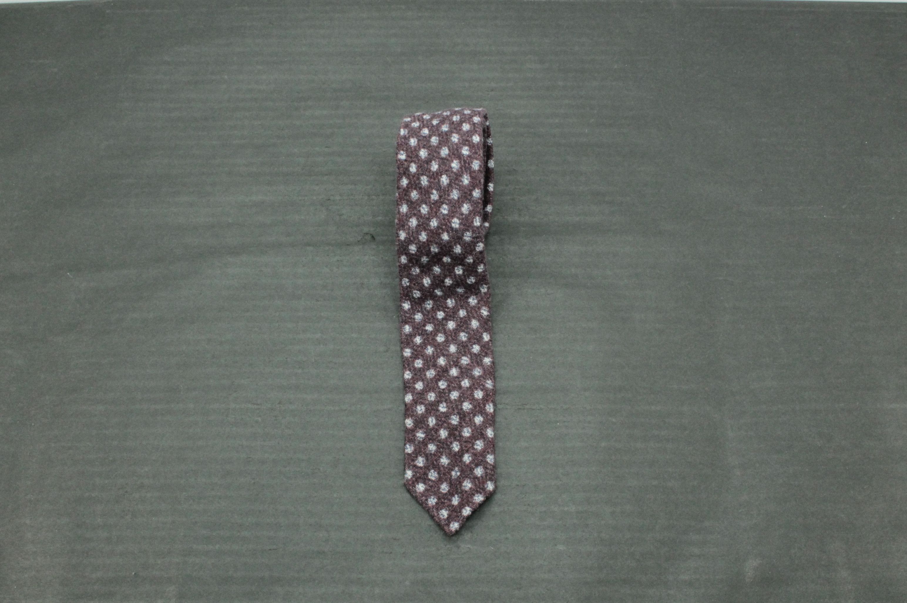 Designer × Hugo Boss Hugo Boss Skinny Fleece Wool Silk Tie Men's Size ONE SIZE - 2 Thumbnail