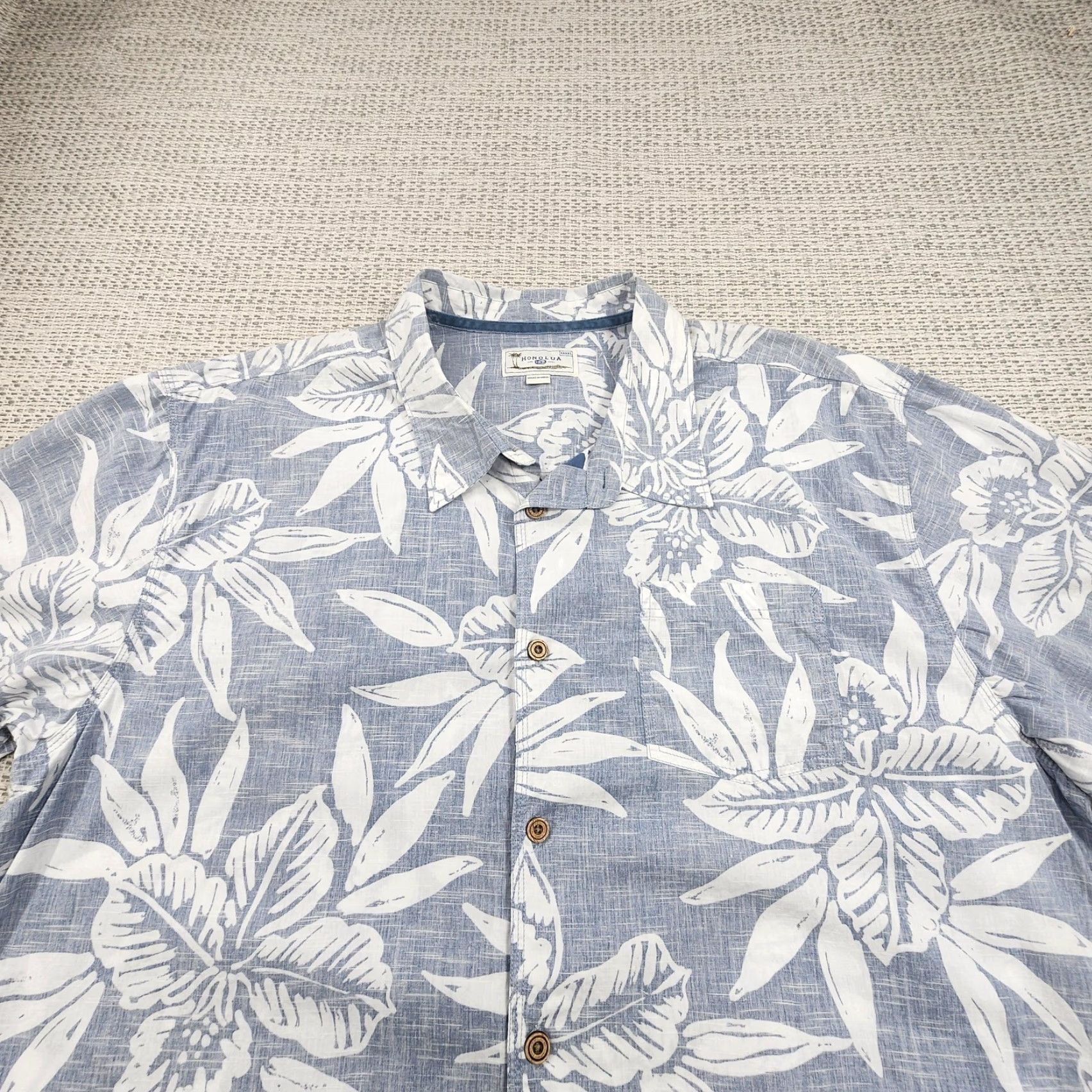 Vintage VINTAGE Honolua Shirt Mens 3XL Blue White Hawaiian Floral Button Up Short Sleeve Size US XXL / EU 58 / 5 - 4 Thumbnail