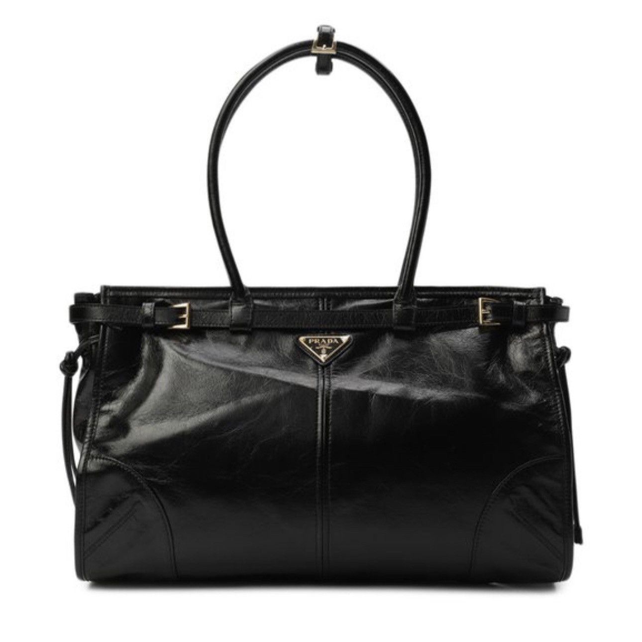 Prada Bonnie Large Black Leather